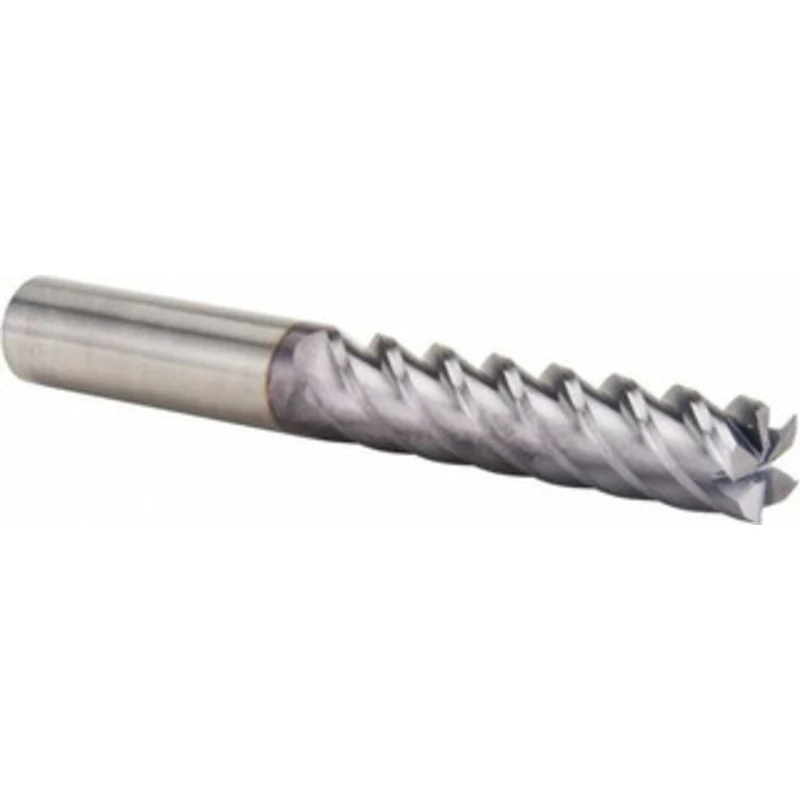 Niagara Cutter 3/4, 3-1/4 LOC, 3/4 Shank Diam, 6 OAL, 5 Flute, Solid Carbide Square End Mill Single End, TiAlN Finish...